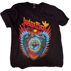 Woman’s Judas Priest “Shield Of Pain” Tour Shirt Medium New